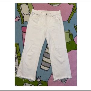 Cropped wide leg American eagle jeans